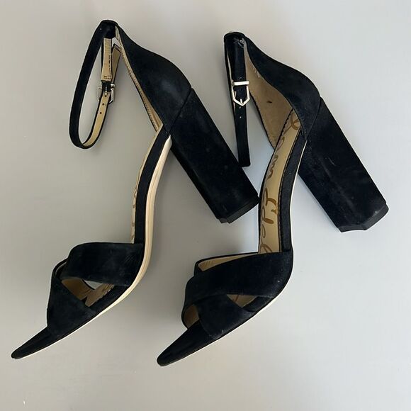 New Sam Edelman Yancy Block Heel Ankle Strap Sandal - Picture 4 of 11